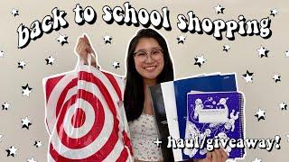  back to college school supplies shopping + haul 2021  college essentials + GIVEAWAY