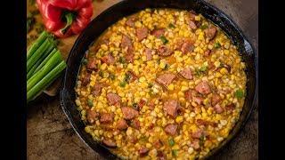 HOW TO MAKE JAZZED UP CAJUN CORN  CORN MAQUE CHOUX RECIPE