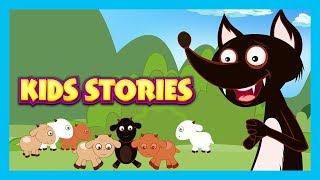 KIDS STORIES - The Wolf and The Seven Goats Story The Fox & The Stork