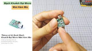 Mạch Khuếch Đại Micro Mini Kèm Mic  Điện tử DAT