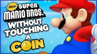 I tried beating New Super Mario Bros. without TOUCHING A COIN