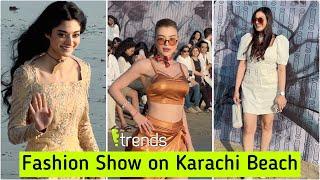 Pakistan’s first ever Fashion Show on Beach - Noor Zafar Khan - Juvaria Abbasi