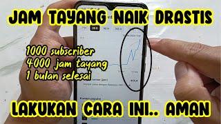 CARA MENAMBAH SUBSCRIBER DAN JAM TAYANG YOUTUBE DENGAN CEPAT 2024