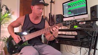 Ibanez RGMS8 8 string guitar and Axe Fx tone test in the mix