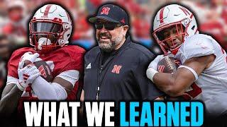 8 THINGS I LEARNED AFTER NEBRASKAS SPRING GAME RECEIVING CORPS SPECIAL TEAMS + MORE