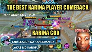 KANSERAN NA  3 years of playing karina  tune up game  karina GOD will be back  mobile legends