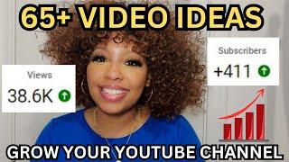 65+ VIDEO IDEAS to GROW Your Youtube Channel 2024  Recently Trending Videos