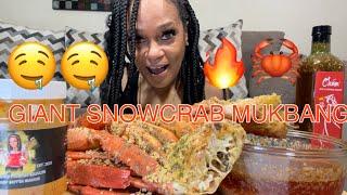 GIANT SNOWCRAB MUKBANG EAT SHOW ft @neneseatslife4496 FINGER LICKING SEAFOOD BUTTA  SAUCE