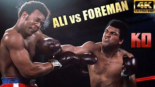 Muhammad Ali vs George Foreman  KNOCKOUT Legendary Fight  4K Ultra HD