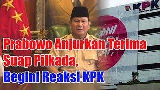 Prabowo Anjurkan Terima Suap Pilkada Begini Reaksi KPK