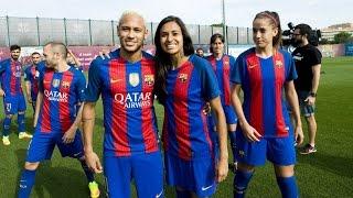 Barça and Barça mens team and womens team stronger together