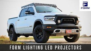 FORM Headlights Install and Performance Check OEM LED vs FORM - Ram Rebel coupon code in desc