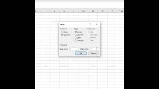 Serial number in excel shortcut