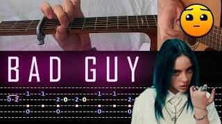 Как играть Bad Guy Billie Eilish на гитаре ТАБЫ Fingerstyle
