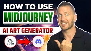 How to use Midjourney AI Art Generator FREE Access in Discord Server Tutorial