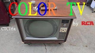 RCA CTC16 Roundy Color Television Analysis and Inspection for Repair