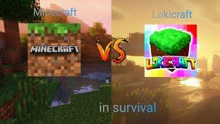 Minecraft vs Lokicraft in survival