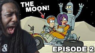 They got stuck on the moon  Futurama  Season 1 Episode 2 