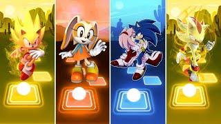 Super Sonic  Sonic Boom  Super Shadow Sonic  Sonic love Amy Rose  Sonic Tiles Hop EDM Rush