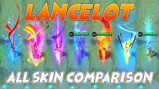 Lancelot All Skin MLBB Comparison 2022 Edition