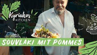 Griechische Souvlaki Spieße mit hausgemachten Pommes  Kyriakos Kitchen