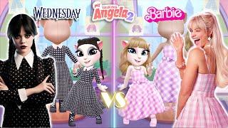 My talking Angela 2  Wednesday Vs Barbie  New Update  cosplay