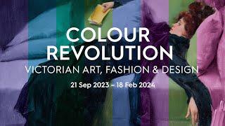 Colour Revolution Victorian Art Fashion & Design exhibition 2023-24 exhibition