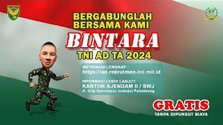 Video informasi pendaftaran Bintara TNI AD