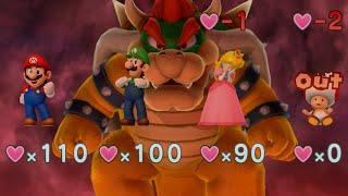 Mario Party 10 - Mario Luigi Peach Toad vs Bowser - Chaos Castle