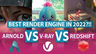 This is the BEST Render Engine in 2022 Arnold vs V-Ray  vs  Redshift