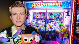 Playing ALL the Claw Machines at Dave & Busters Arcade