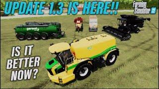 FS22  UPDATE 1.3 IS HERE  Farming Simulator 22  INFO SHARING PS5.