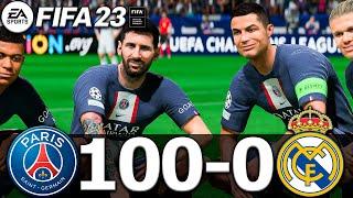 FIFA 23 - MESSI RONALDO MBAPPE NEYMAR ALL STARS  PSG 100-0 REAL MADRID