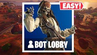 *NEW* How to Get into FULL BOT LOBBIES In Fortnite Chapter 5 PS5MOBILEXBOXPC Bots Lobby Glitch