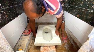 WoW Excellent How to Install indian toilet Seat With design tile installation Easy and fastest