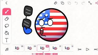 Flipaclip –  Dont want to be cool meme Countryballs animating