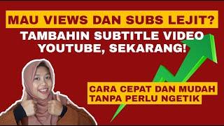 CARA MENAMBAHKAN SUBTITLE VIDEO YOUTUBE DI HP TANPA NGETIK