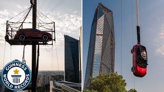 Highest Car Bungee Jump - Guinness World Records