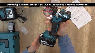 Unboxing MAKITA DDF484 18V LXT BL Brushless Cordless Driver Drill - Bob The Tool Man