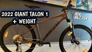 2022 GIANT TALON 1 MEDIUM HEMATITE + WEIGHT WITH PEDAL