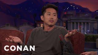 Steven Yeun My Dad Thought I Was Doing Porn  CONAN on TBS