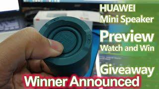 Huawei Mini Bluetooth Speaker CM510 - Preview and Giveaway Winner Announced