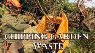 Dealing with garden waste CHIPPING