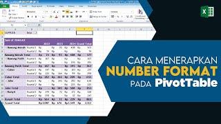 Menerapkan Number Format pada PivotTable  Tutorial Excel