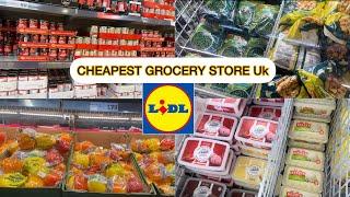 CHEAPEST GROCERY STORE IN THE UKLIDL CHEAPEST FOOD STORE UKSHOP WITH ME AT LIDL BUDGET SHOPPING