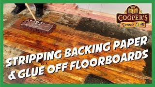 How to Strip Backing Paper & Glue from Floorboards