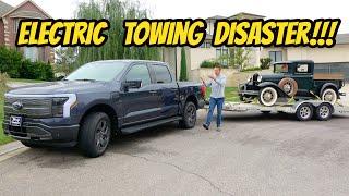 Towing with my Ford Lightning EV Pickup was a TOTAL DISASTER