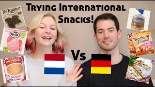 Trying International Snacks  German & Dutch