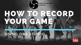 How to record your game videos using obs studio urdu