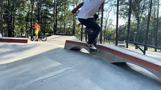 11 month skate progression fs 50-50 270 into the bank